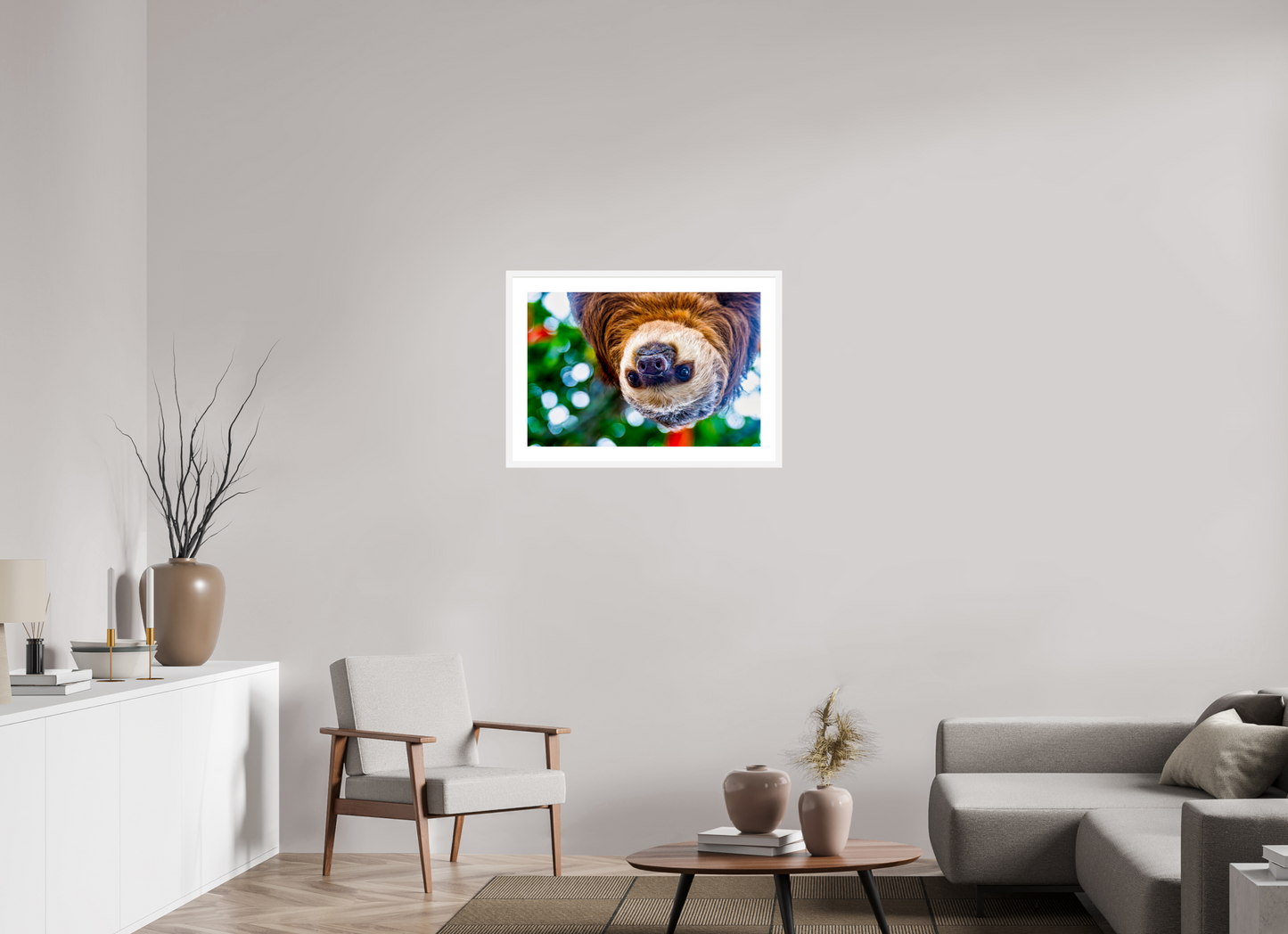 Hanging Two-Toed Sloth