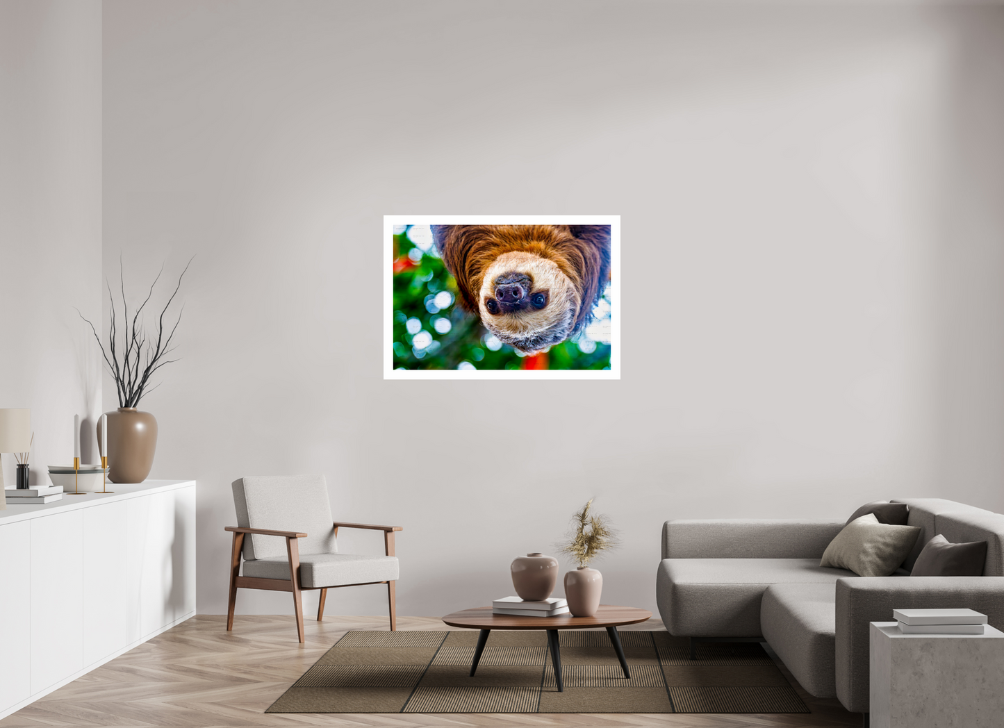 Hanging Two-Toed Sloth