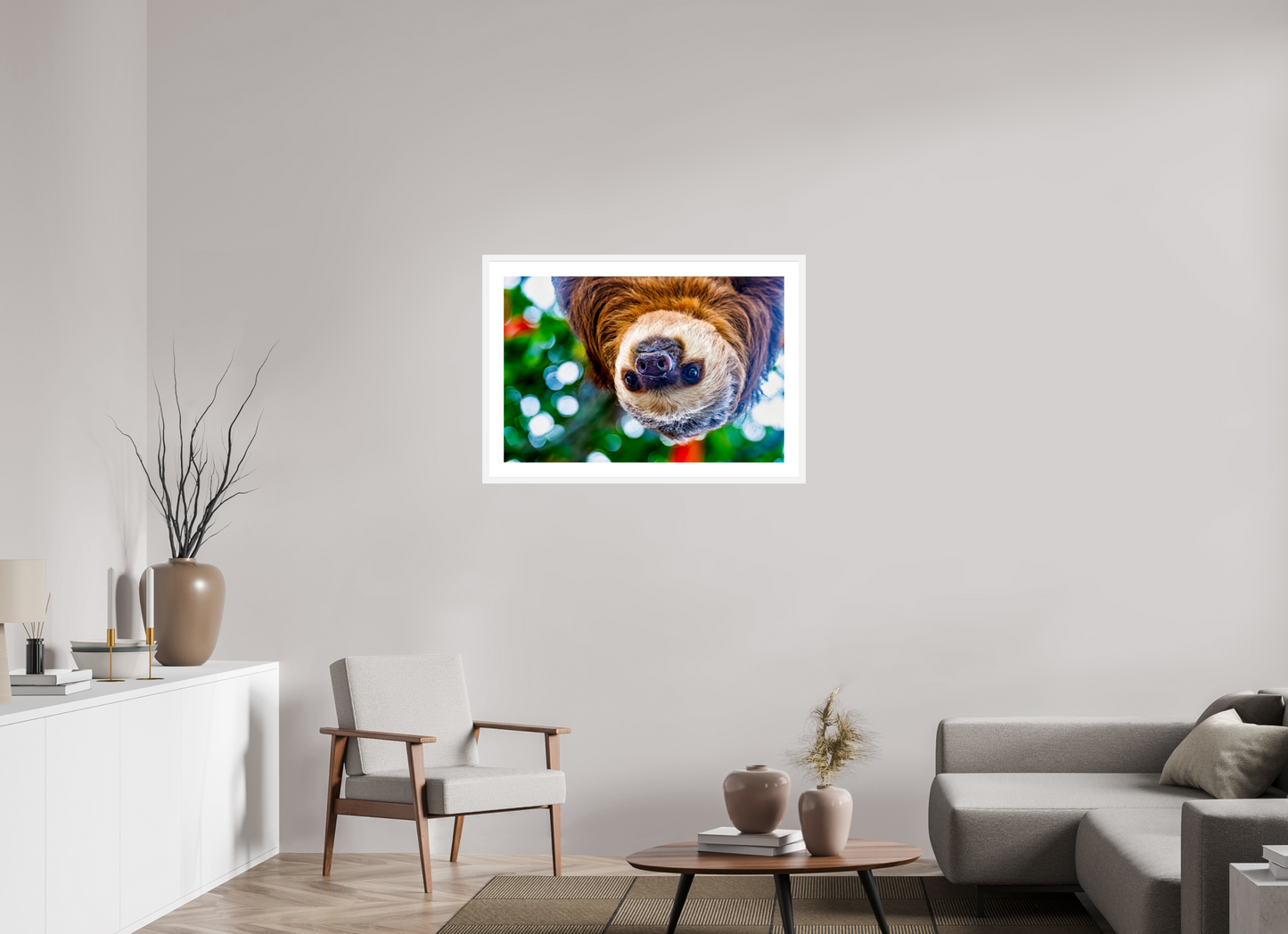 Hanging Two-Toed Sloth