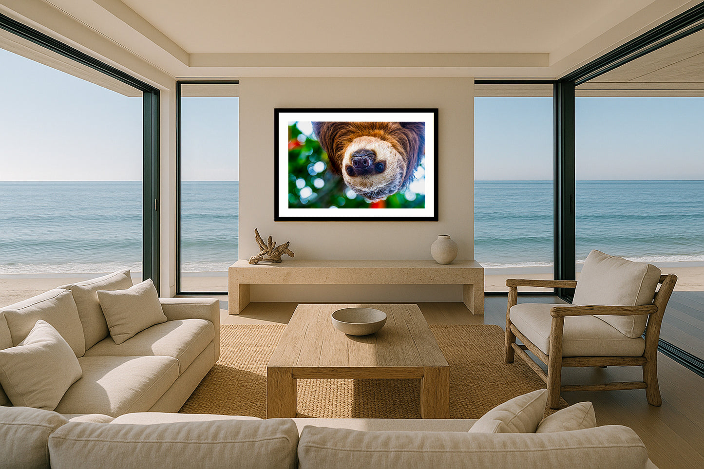 Hanging Two-Toed Sloth
